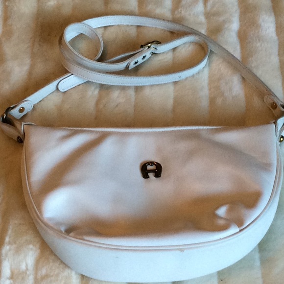 Etienne Aigner Bags Etienne Aigner White Leather Cross Body Purse Poshmark